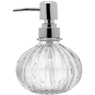 Porta Sabonete 330ml Liquido Redondo Com Pump Vidro